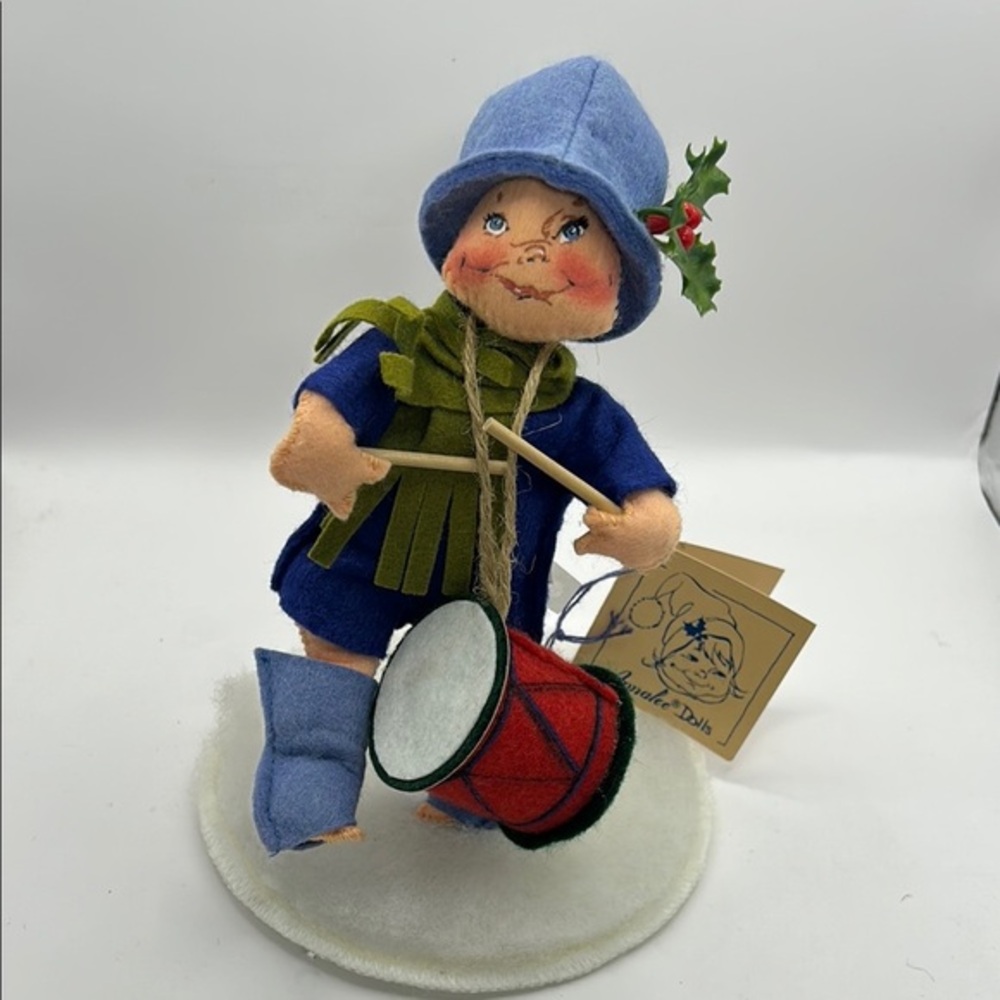 Annalee Blue Drummer Boy Doll with Drum